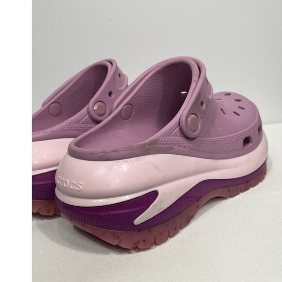 Crocs Women’s Purple Mega Crush Clogs / Size-M5, W7 - Picture 3 of 16